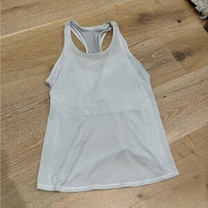 White Lululemon Tank Top with Built-in Bra - Size 4